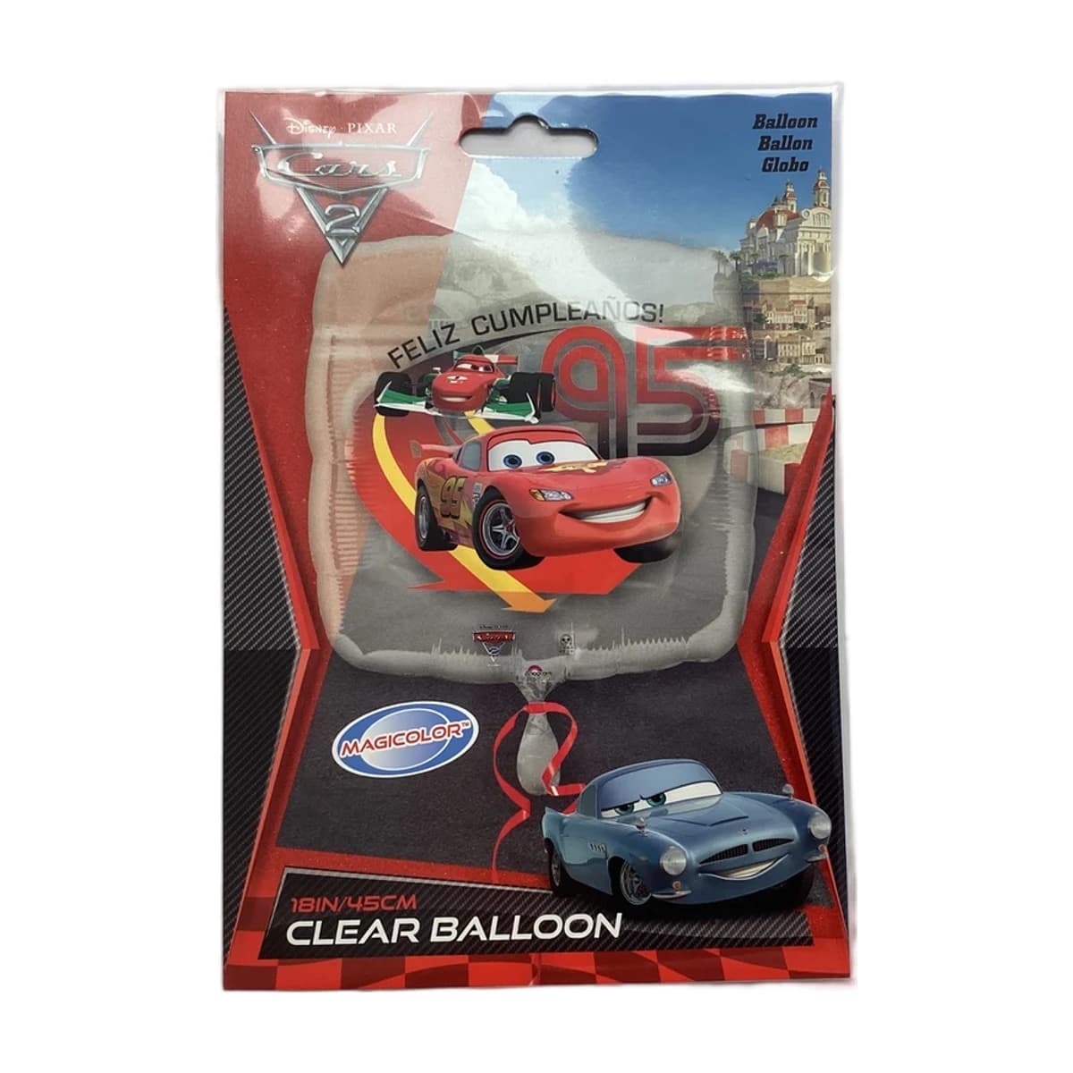 18" Feliz Cumpleaños Clear Balloon