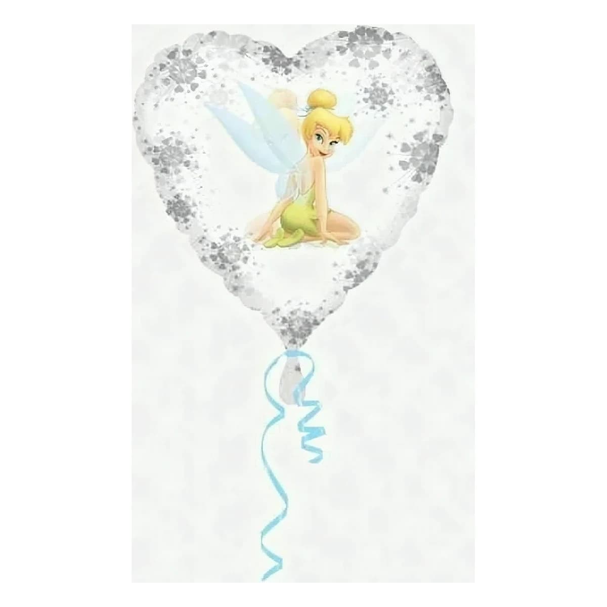 18" Clear Balloon - Tinker Bell, Heart Shaped