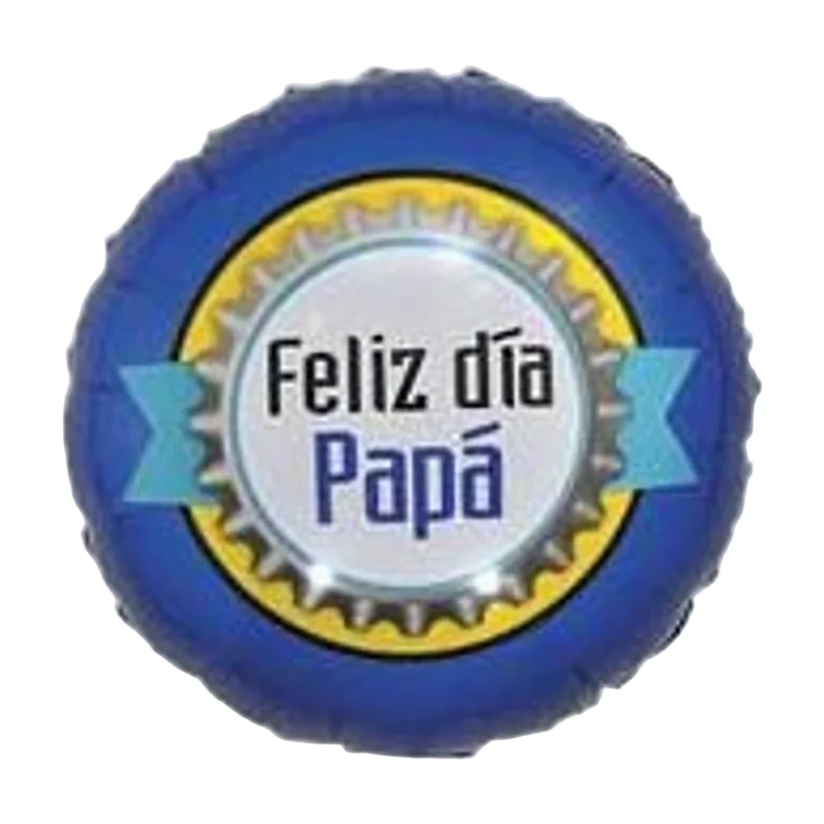 18" Foil Balloon - Feliz Dia Papa Blue/Gold - Spanish