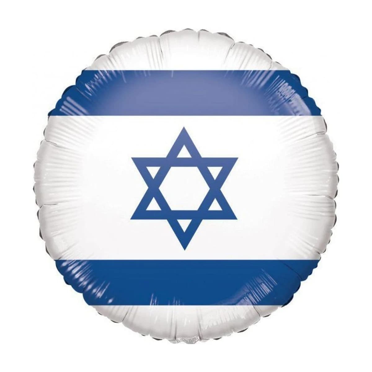 18" Foil Balloon - Israel Flag, Round