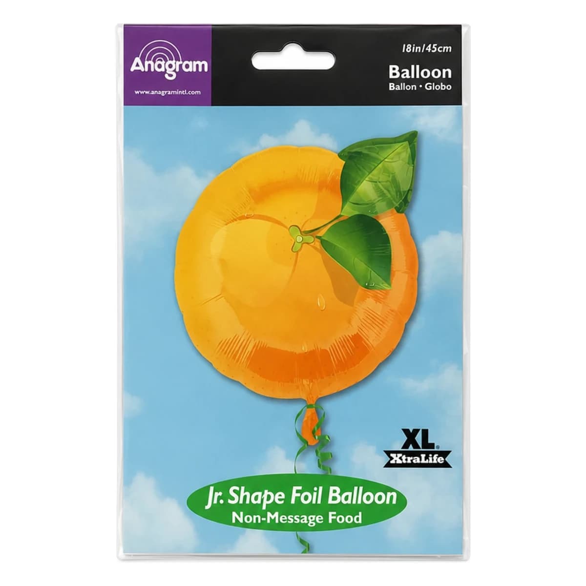 18” foil balloon orange fruit