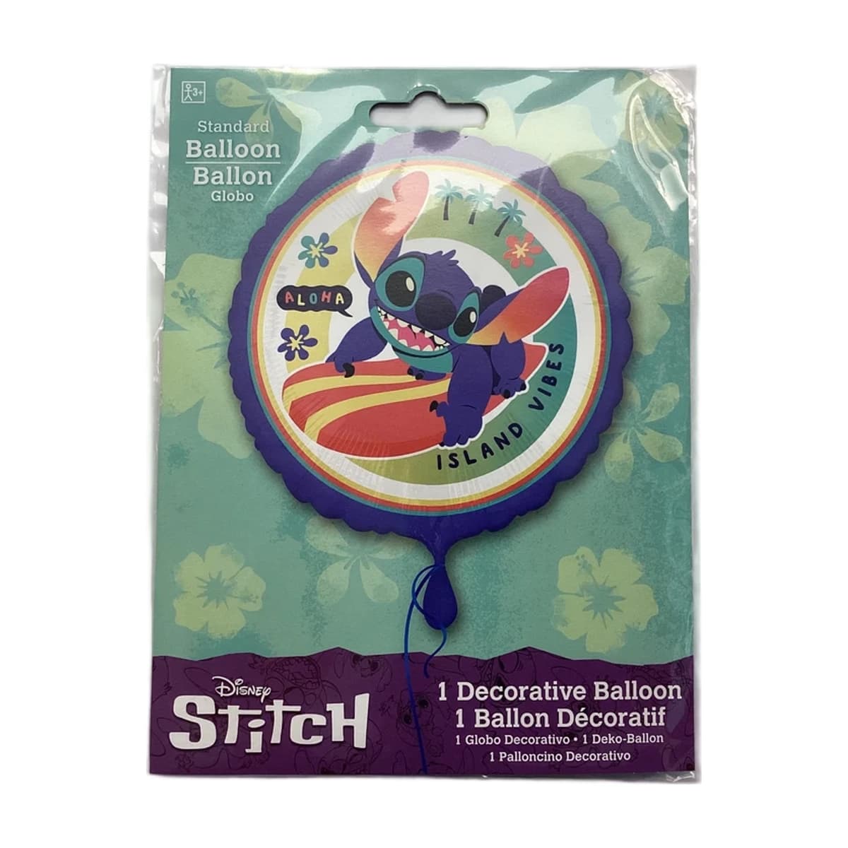 18" Foil Balloon - Stitch, Round