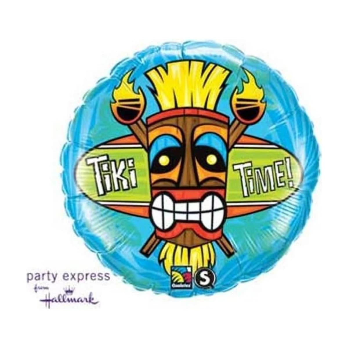 18" Foil Balloon - Tiki Time!, Round