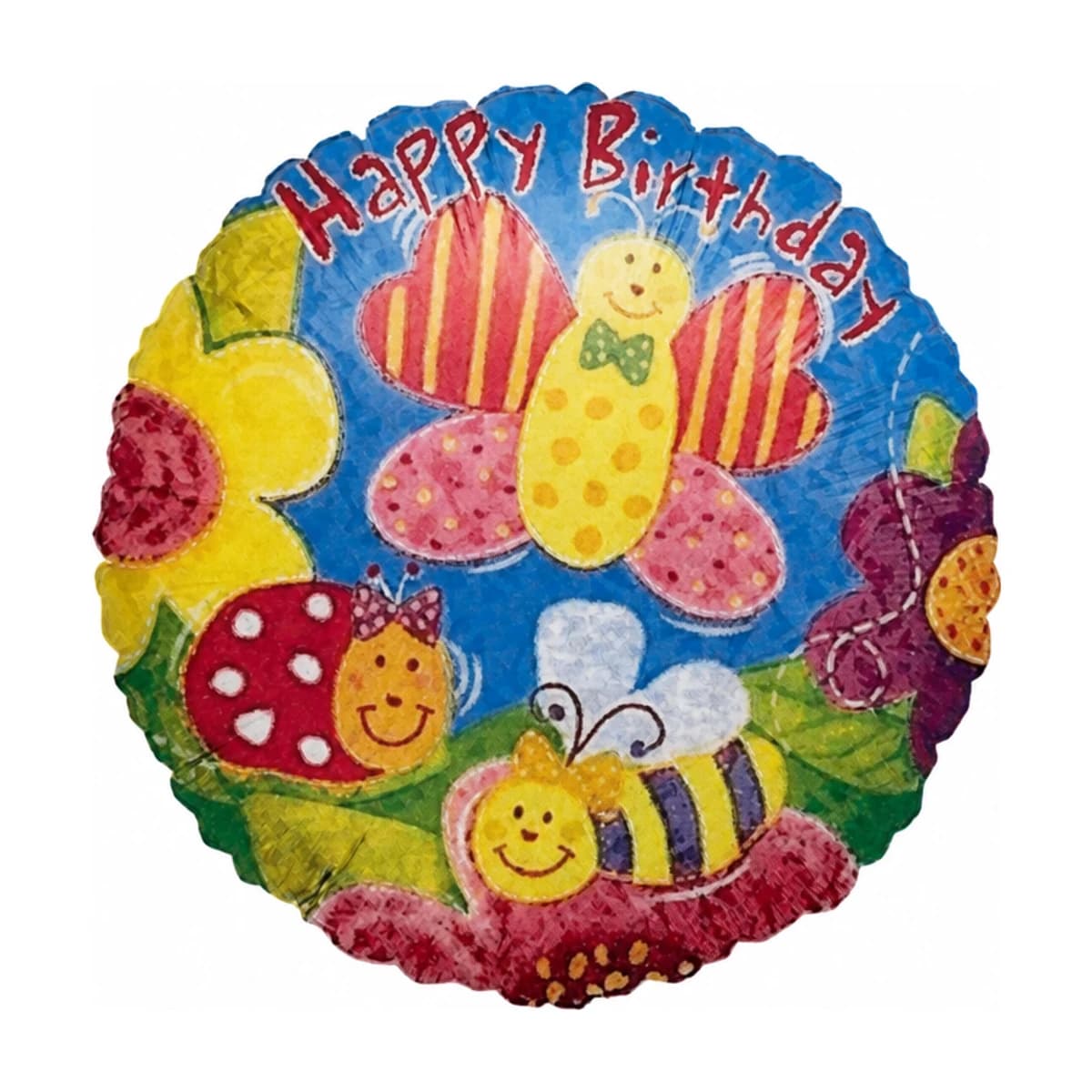 18" Foil Balloon With Birthday Spring Design