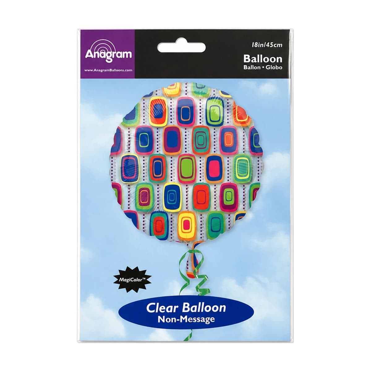 18" Foil Balloon with Design (Clear)