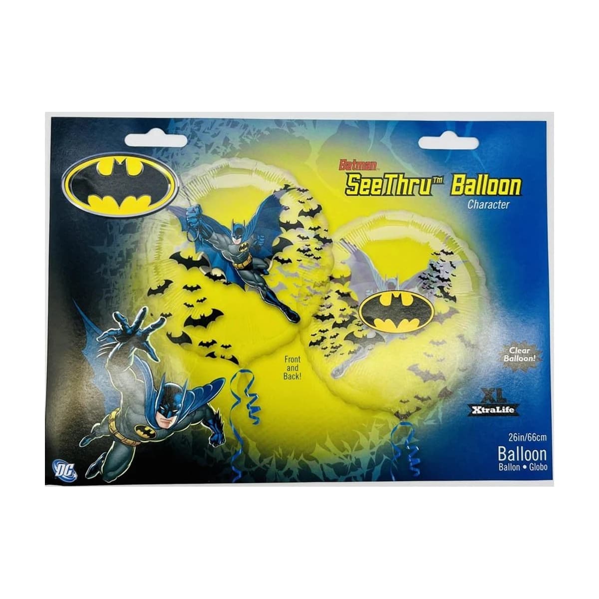 26" Clear Balloon - Batman, 2-Sided
