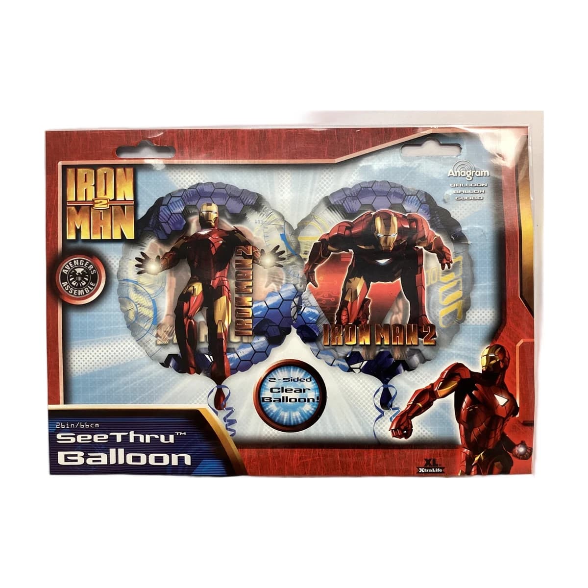 26" Clear Balloon - Iron Man 2, 2-Sided