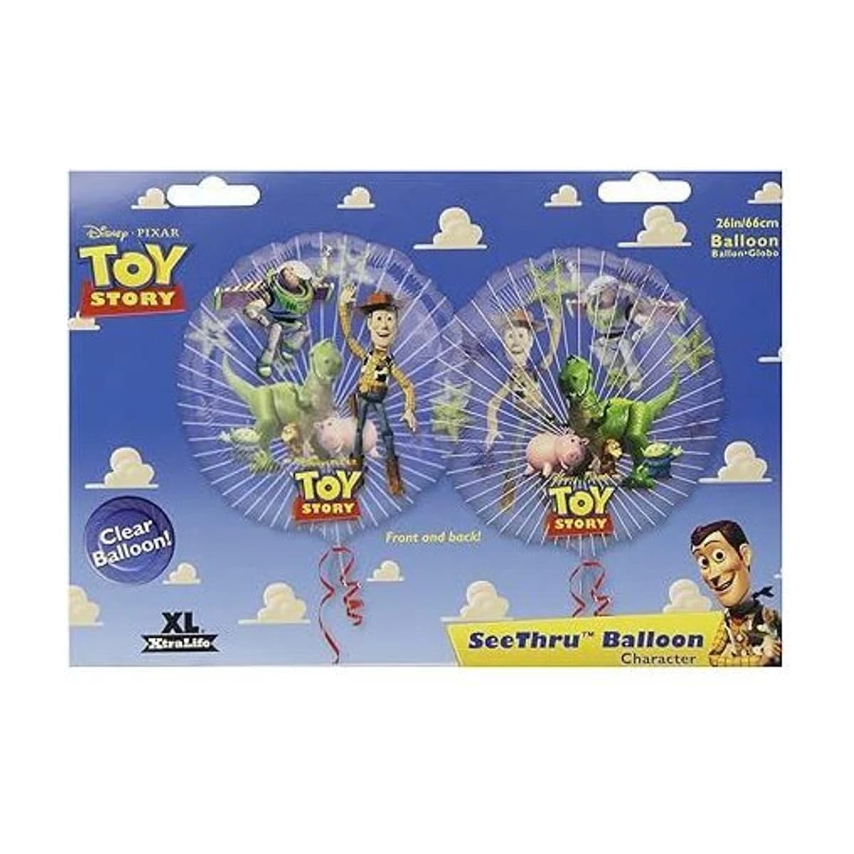26" Clear Balloon - Toy Story, 2-Sided