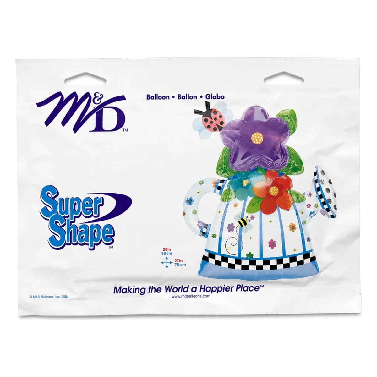29" Flower Watering Can Foil Balloon