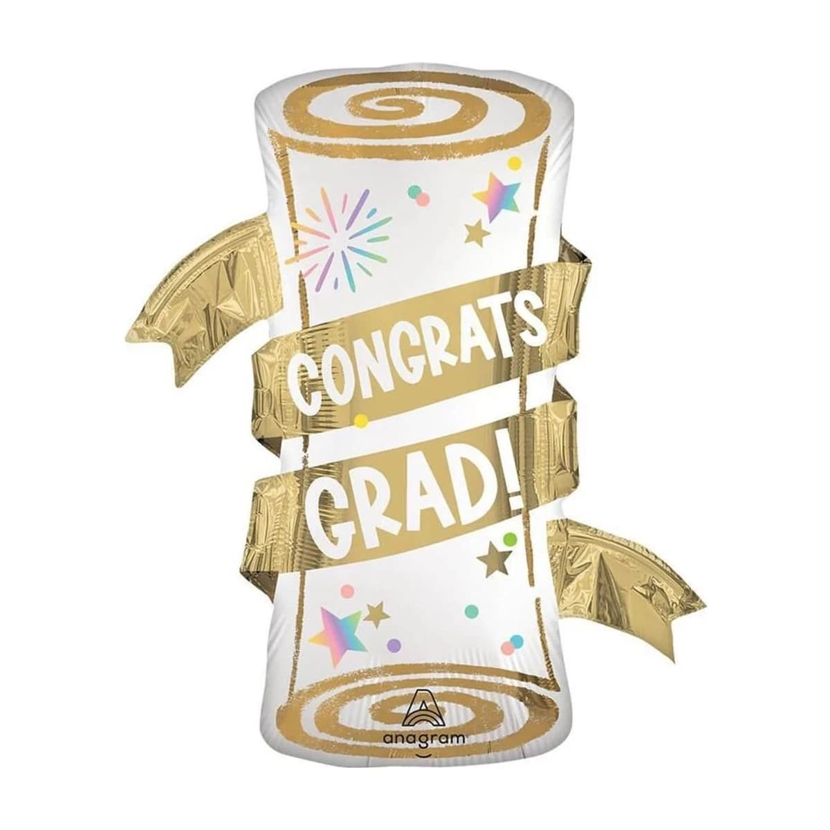 31" Foil Balloon - Congrats Grad Diploma, Super Shape