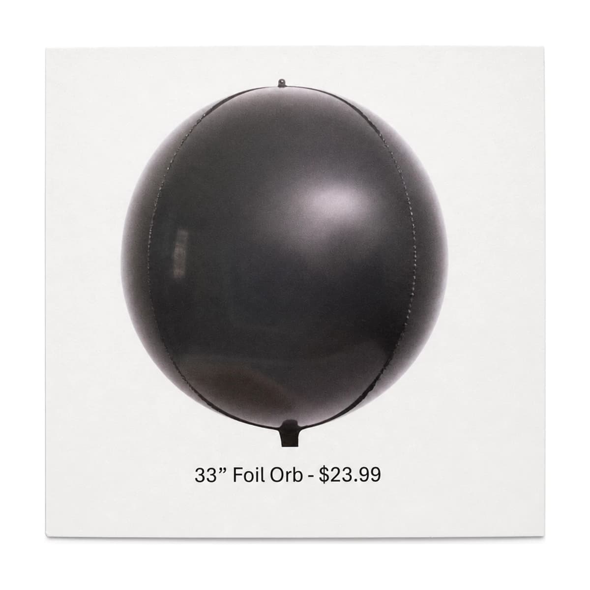 33" Orbz Balloon Black