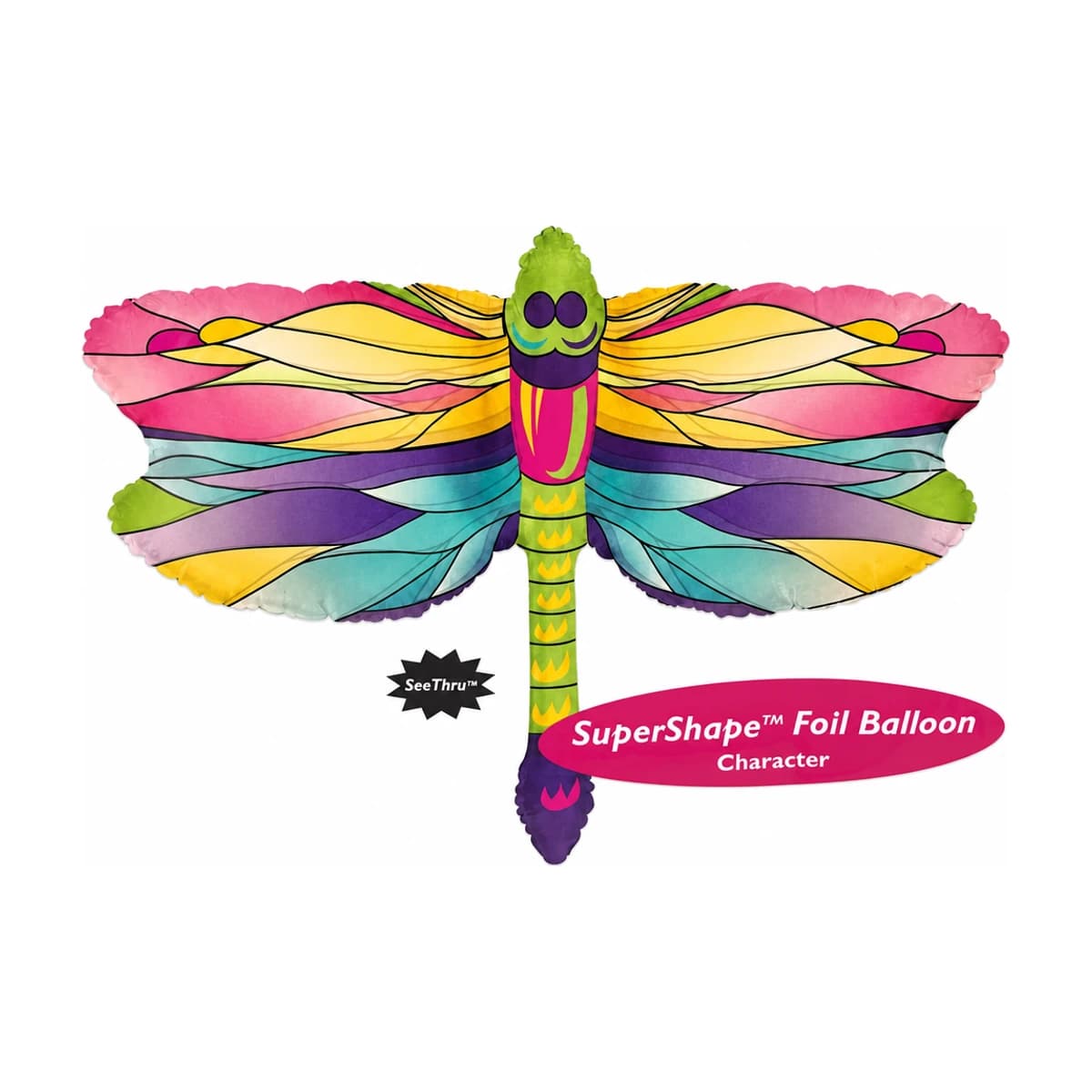 34" Clear Balloon - Dragonfly, SeeThru