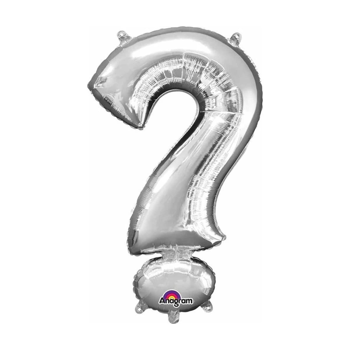 34" Foil Balloon - Silver Question Mark