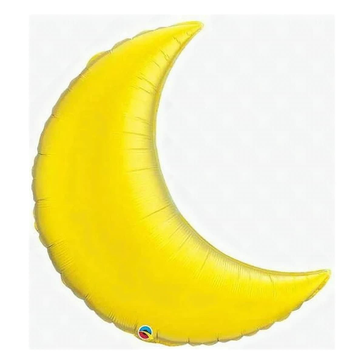 35" Foil Balloon - Crescent Gold, Crescent Shape