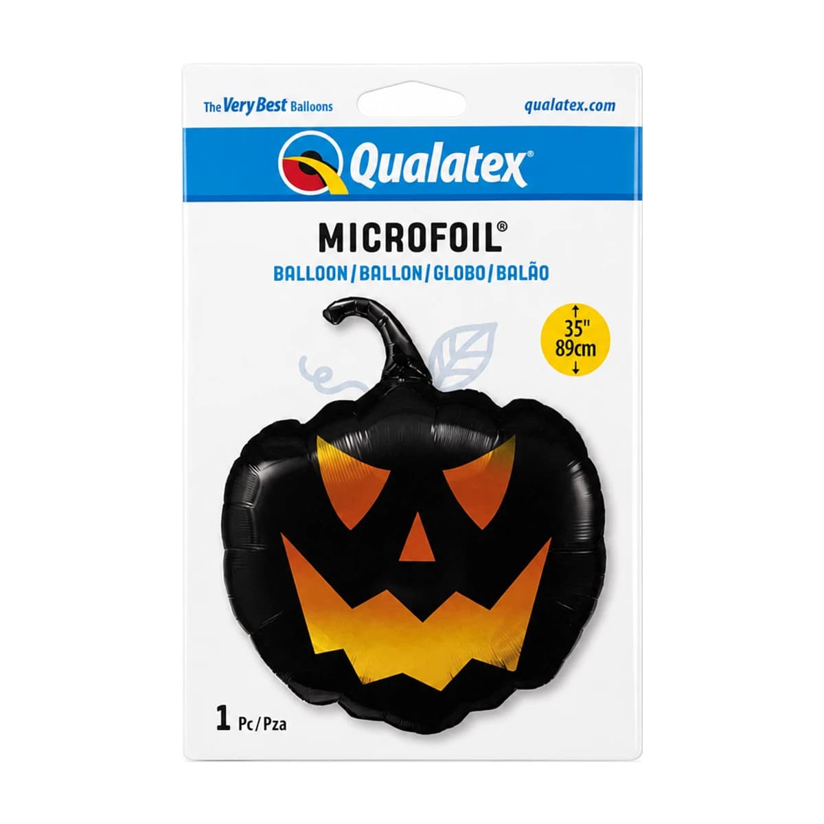 35" Foil Balloon - Halloween Jack-o-Lantern, Super Shape