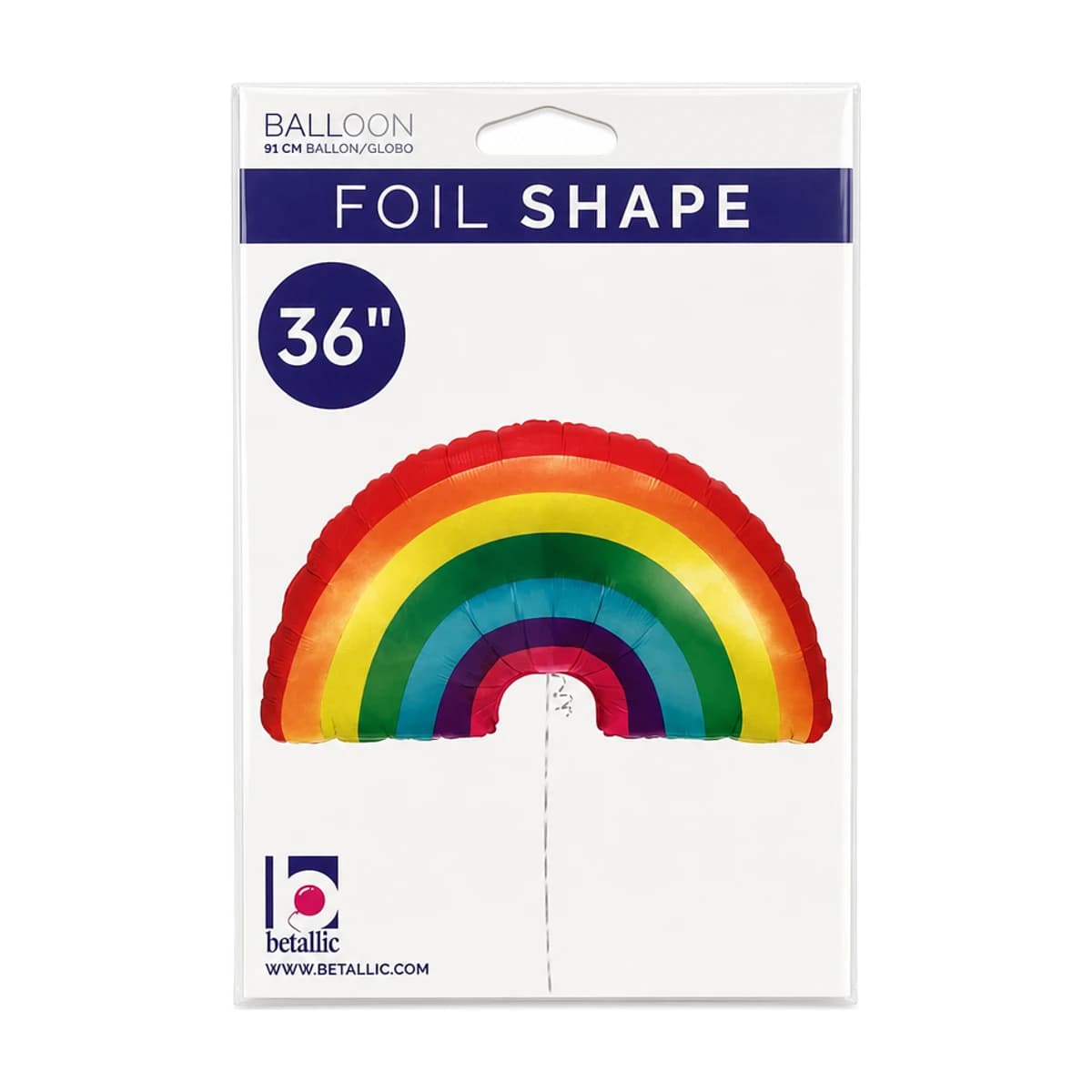 36” Foil Balloon Rainbow Shape