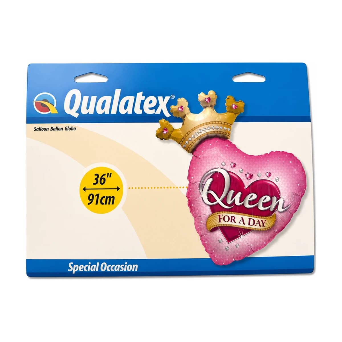 36” Foil Heart Balloon “queen For A Day”