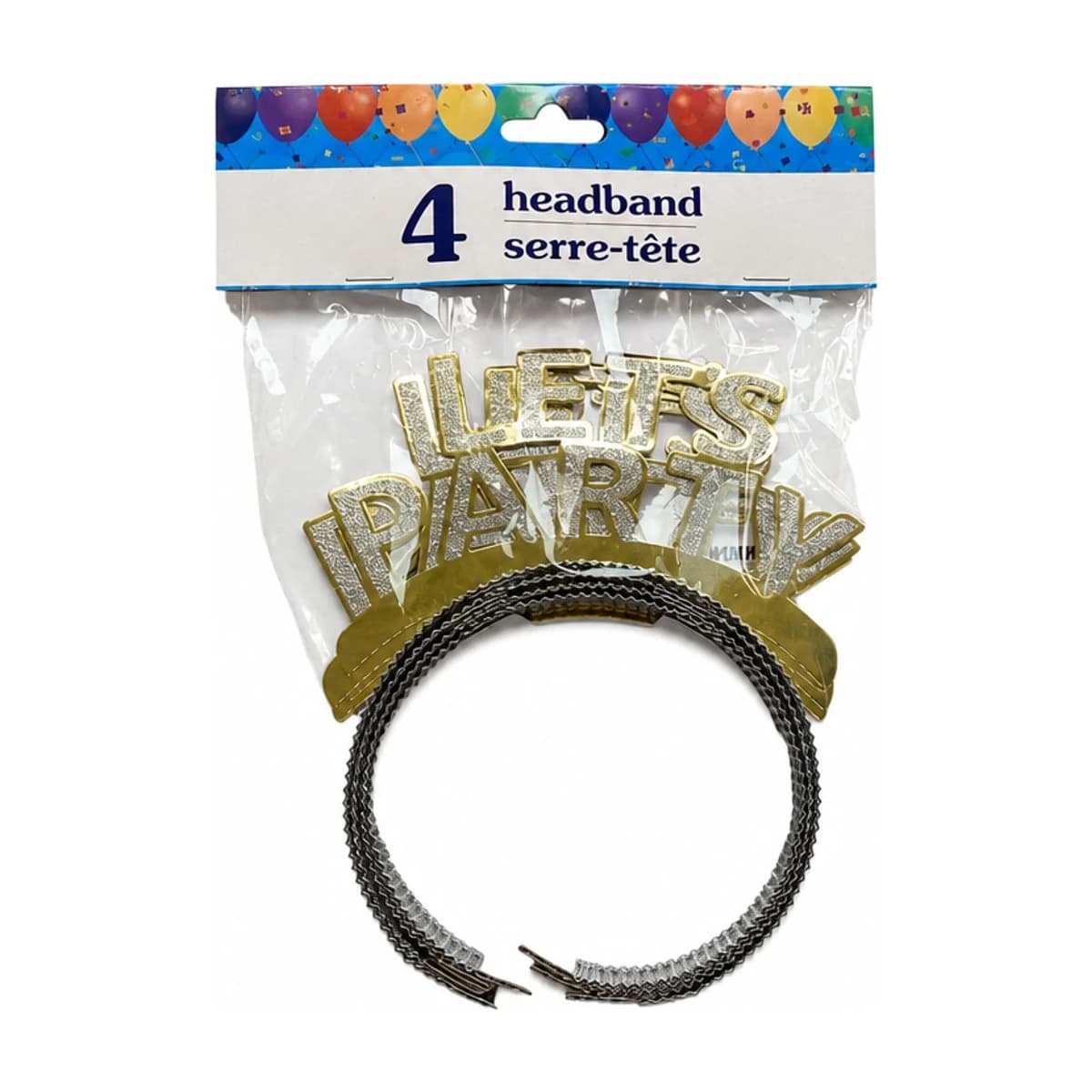 4 Gold Headbands