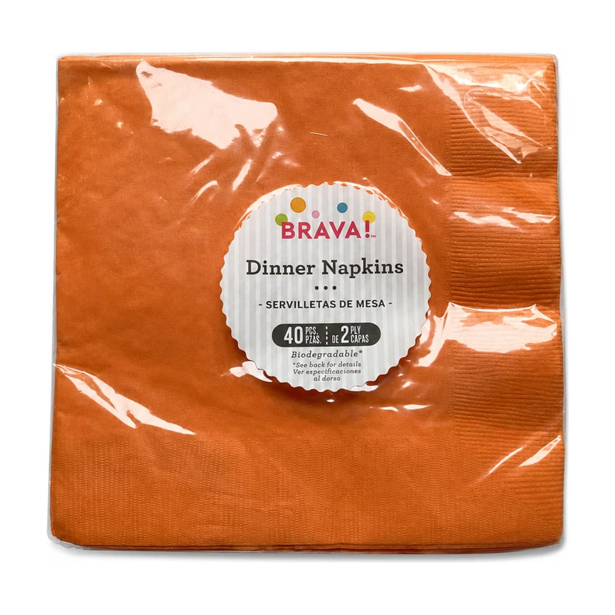 Orange Peel Dinner Napkins, 40 Pack