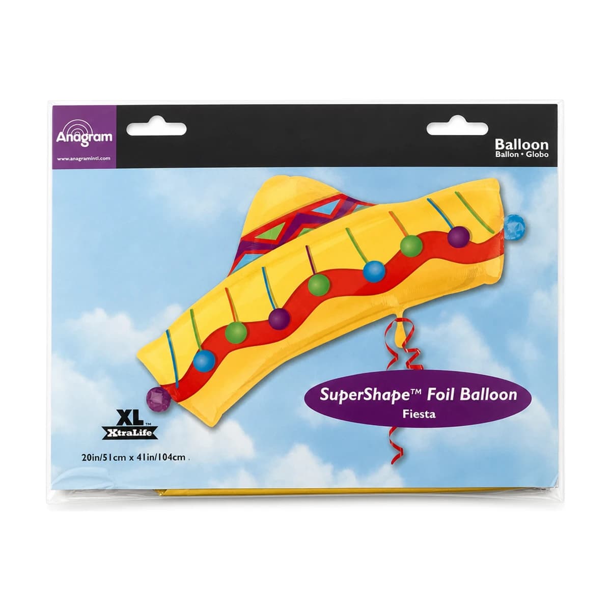 41” Foil Balloon Mexican Hat