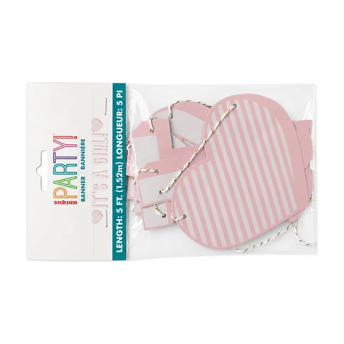 It's a Girl Balloon Banner, 5 ft