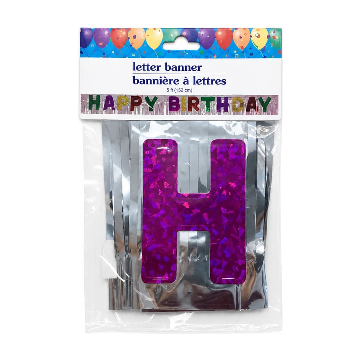 Happy Birthday Foil Letter Banner, 5 ft