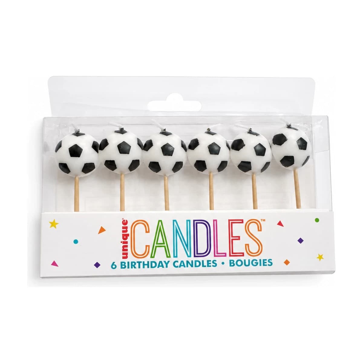 6 Birthday Candles Soccer Ball