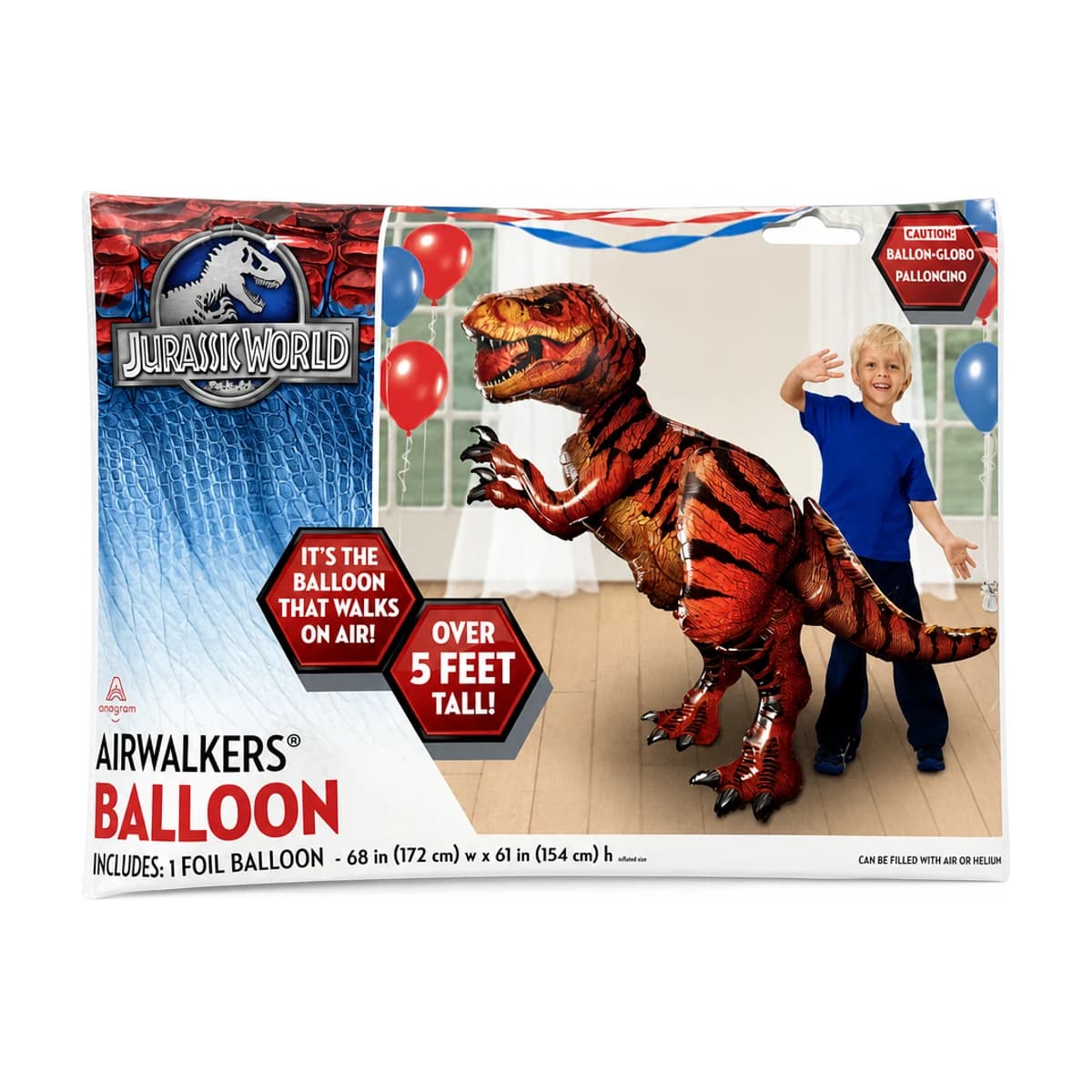 61” Foil Balloon Jurassic World Air Walkers