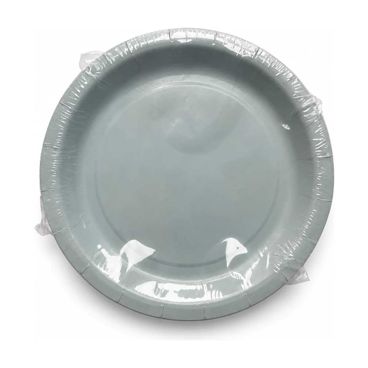 Silver Grey Paper Plates, 7 in, 30 Pack