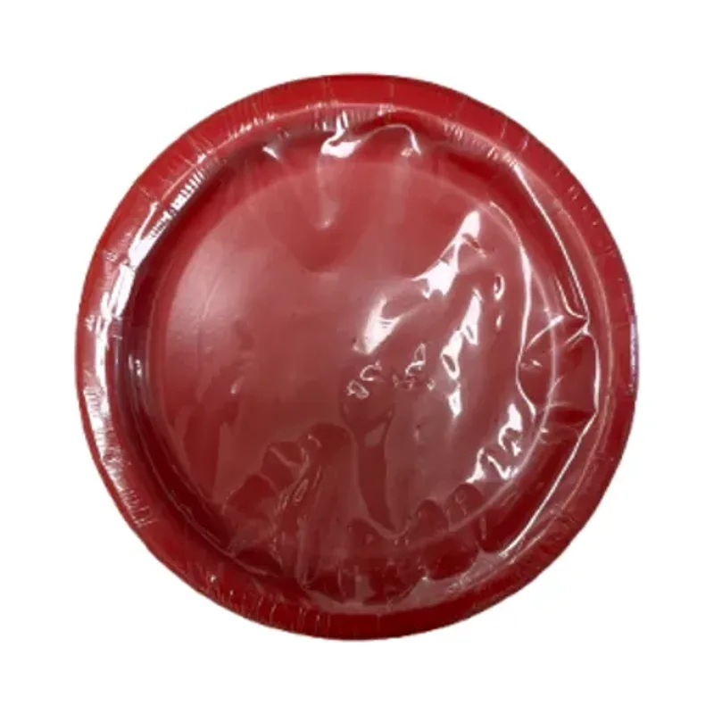 7” Red Paper Plate