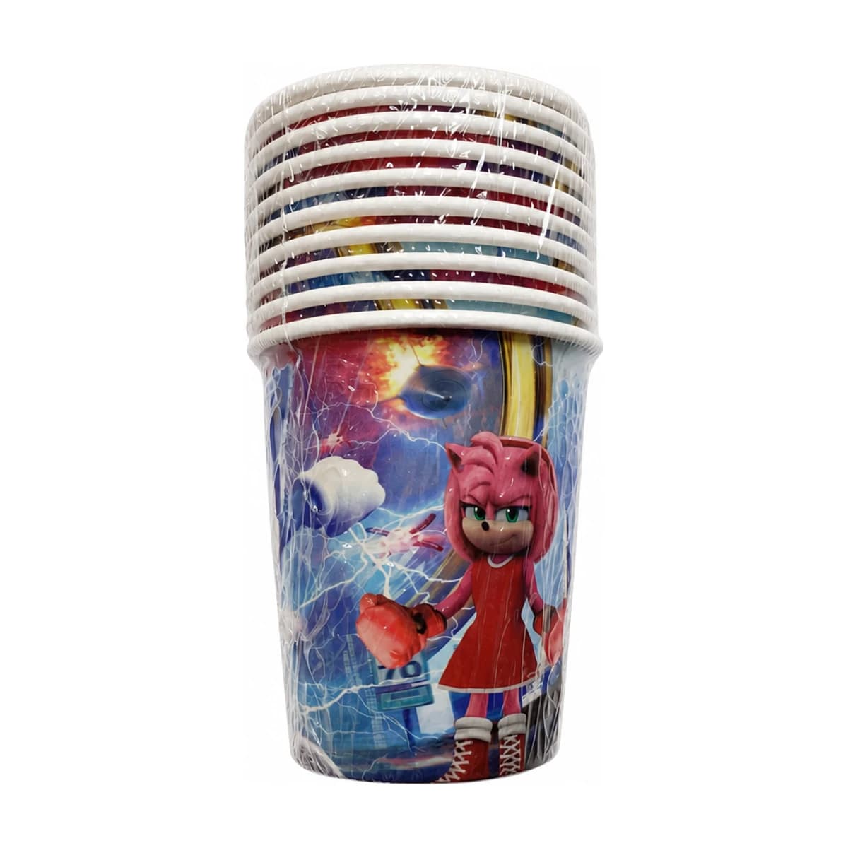 Sonic the Hedgehog Paper Cups, 7 oz, 10 Pack