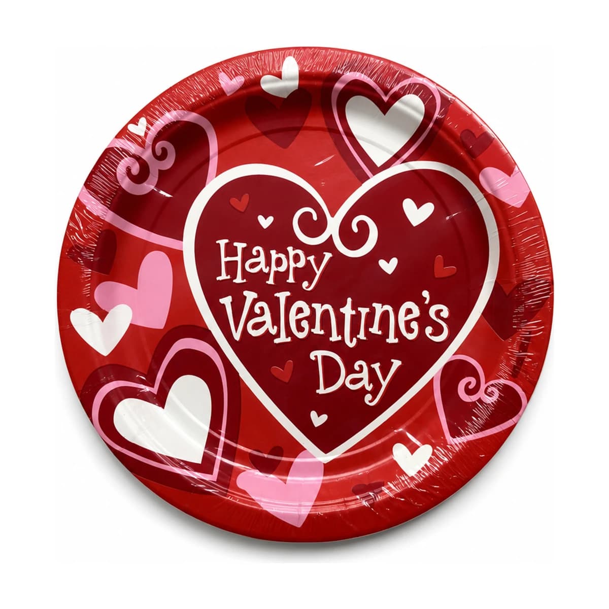 9” Paper Plate Happy Valentine’s Day 8pcs