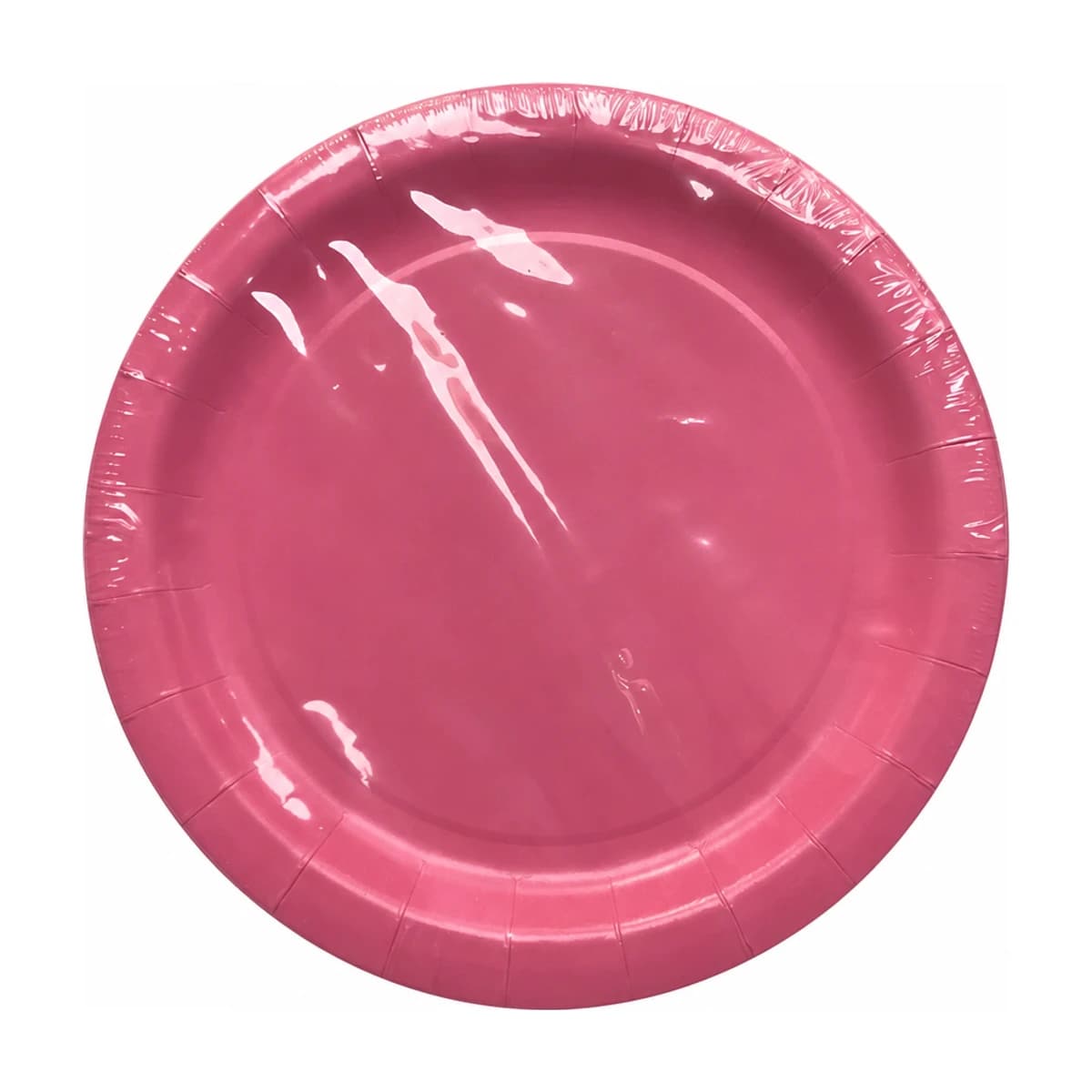 Hot Pink Paper Plates, 9 in, 24 Pack