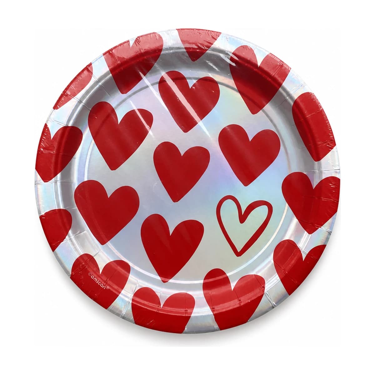 9” Paper Plates Valentine 8pcs