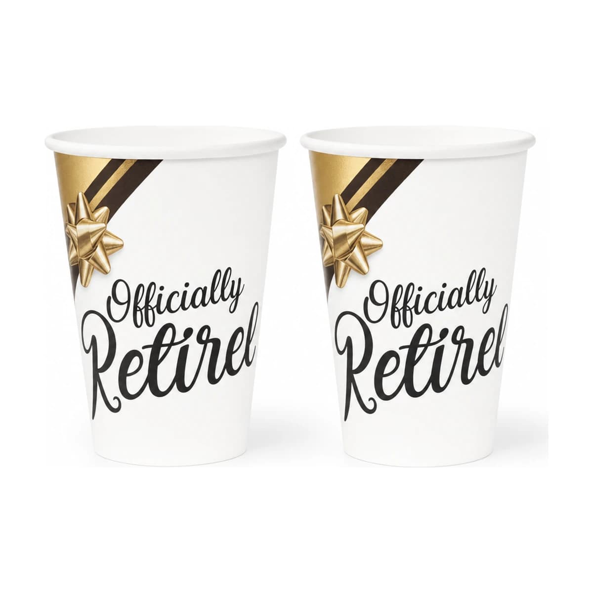 Officially Retired Paper Cups, 9 oz 8 Pack