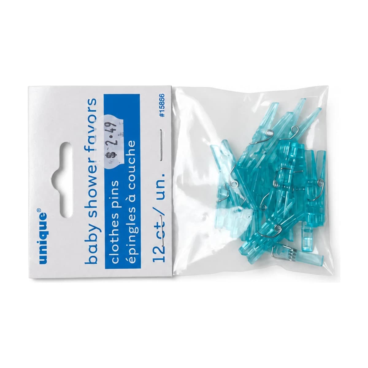 Baby Shower Blue Clothes Pins