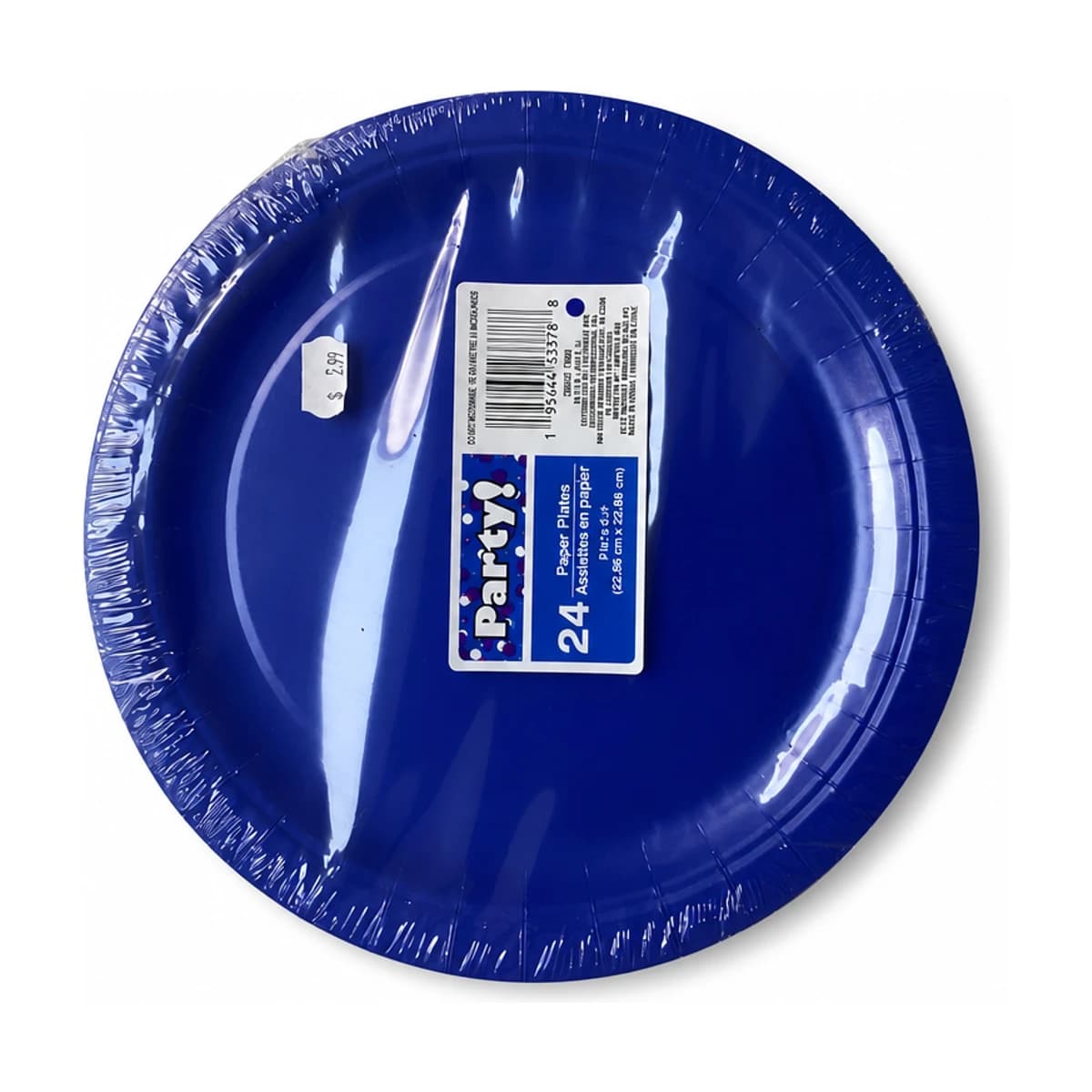 Blue Paper Plates 9”