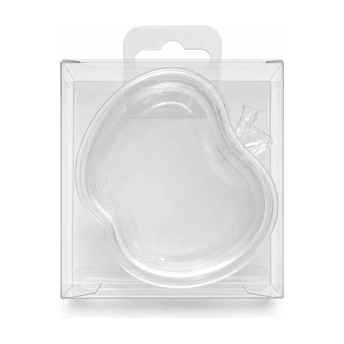 Clear Apple Shaped Storage Container