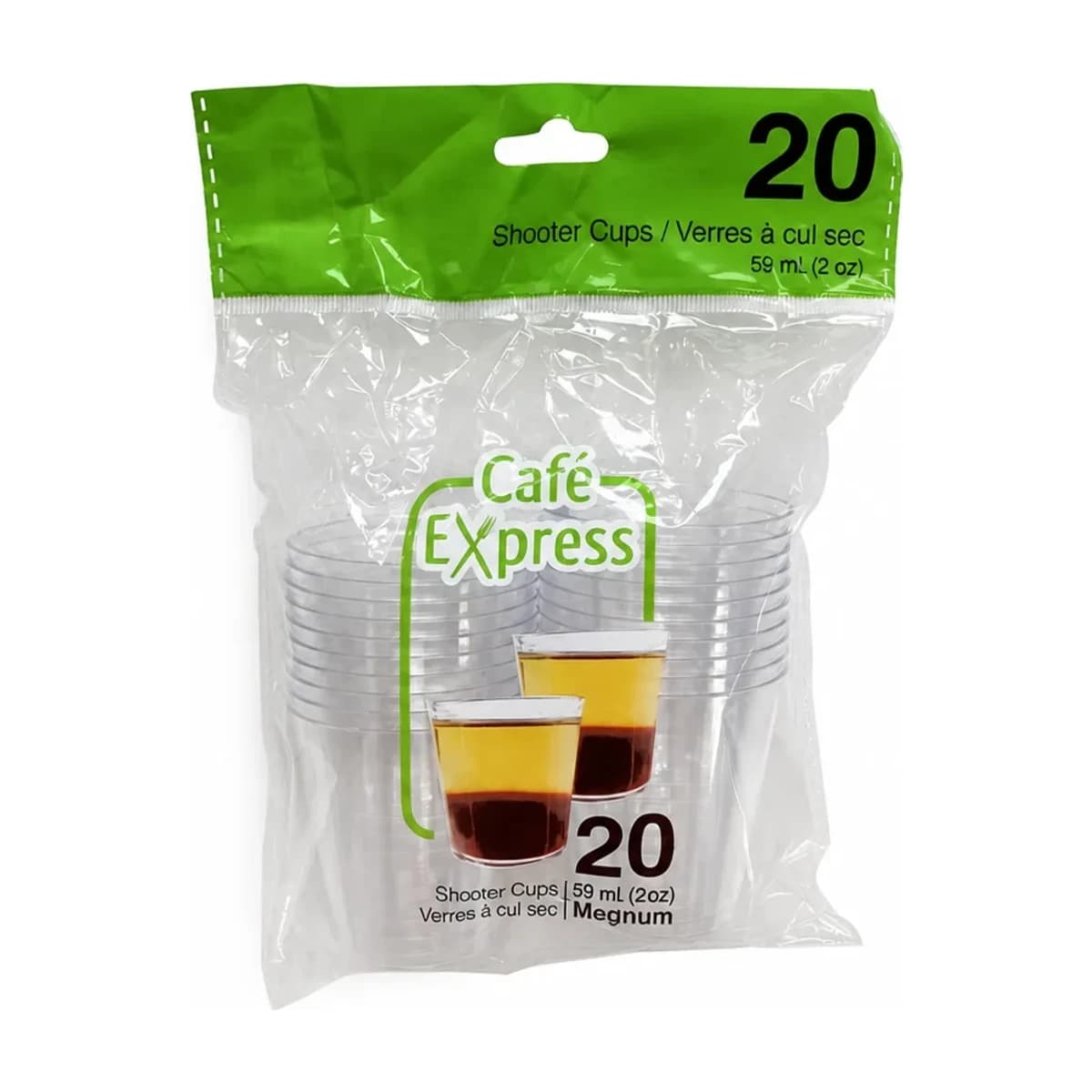 Clear Shooter Cups, 2 oz 20 Pack
