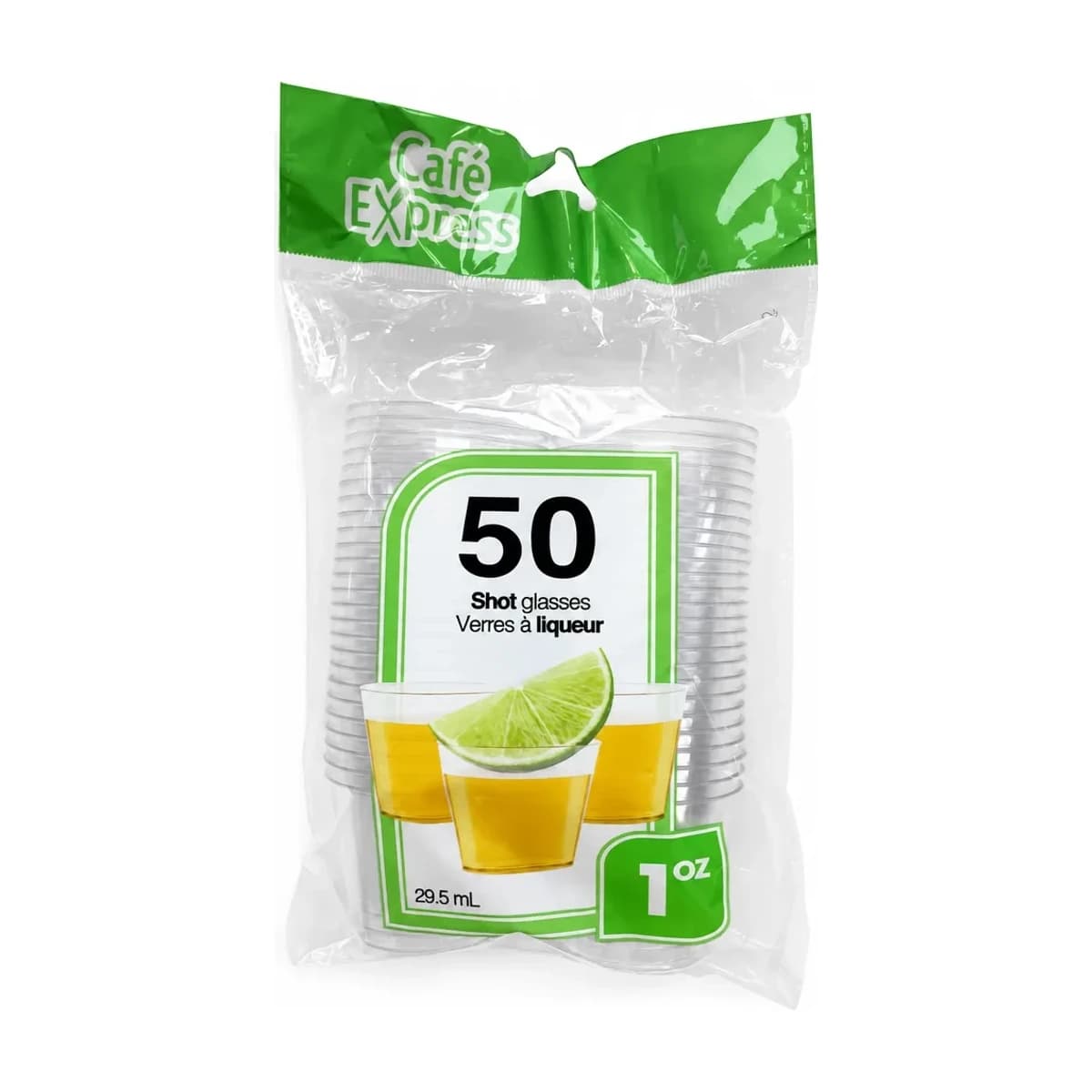 Clear Shot Glasses, 1 oz 50 Pack