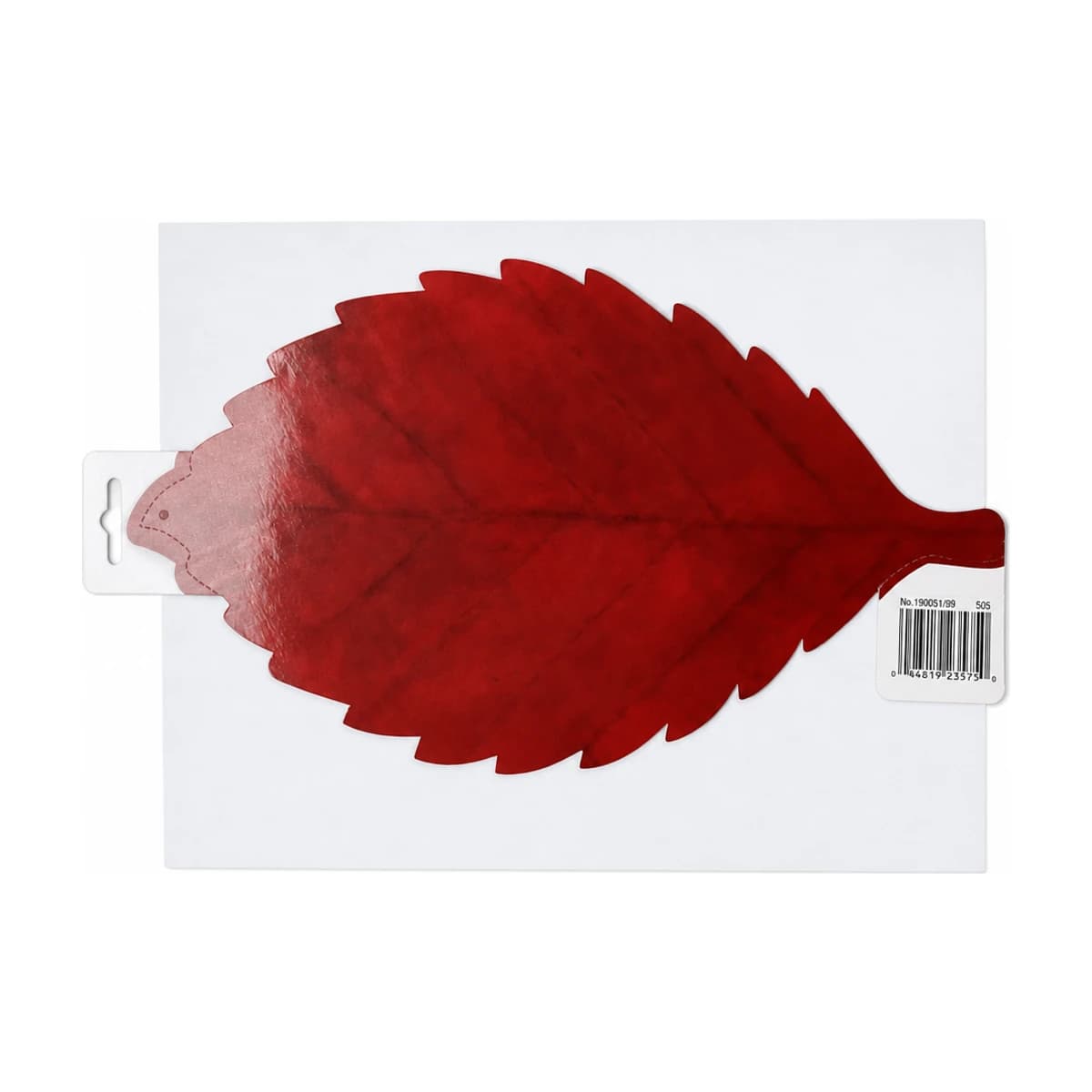 Red Foil Leaf Decoration