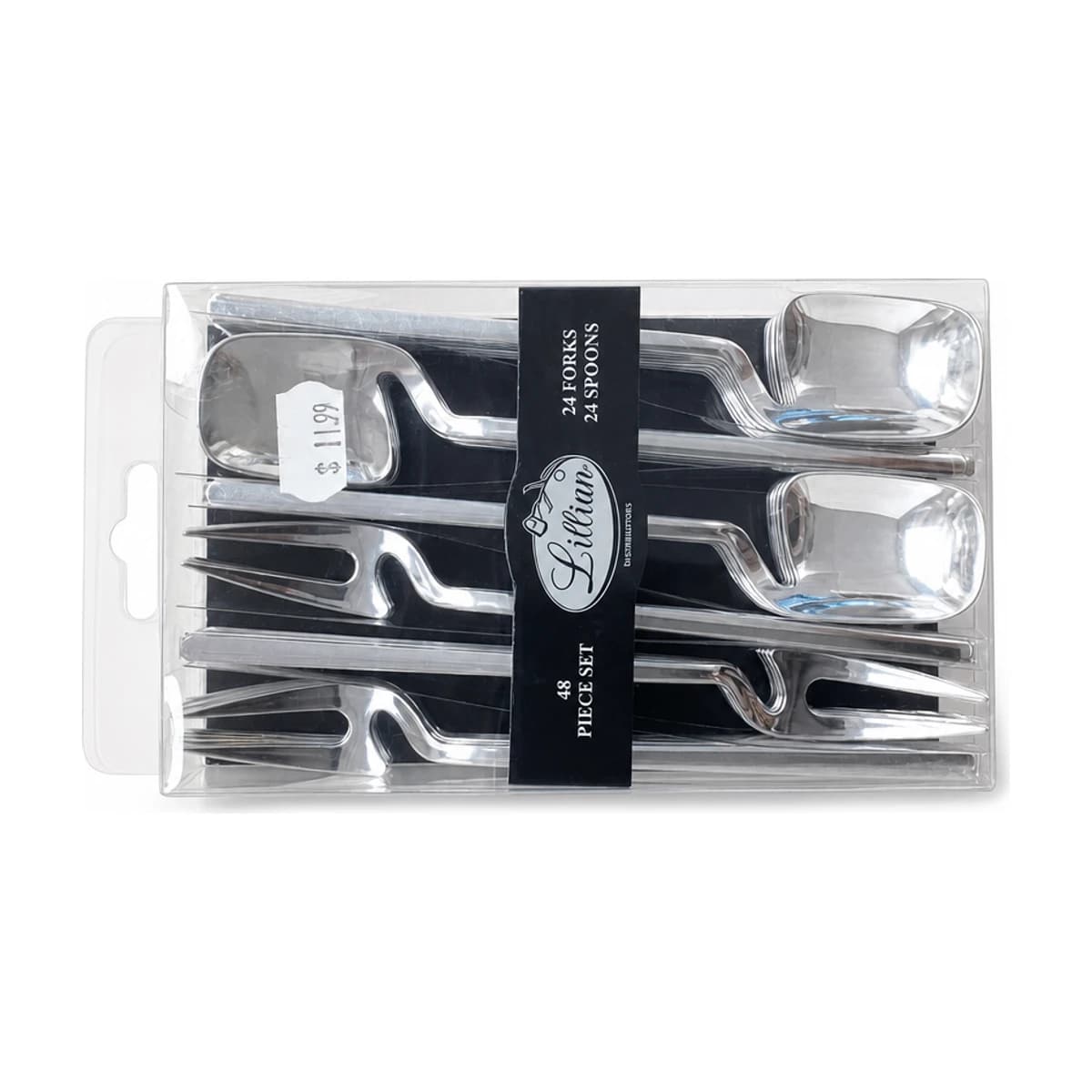 Silver Fork and Spoon Set, 48 Piece