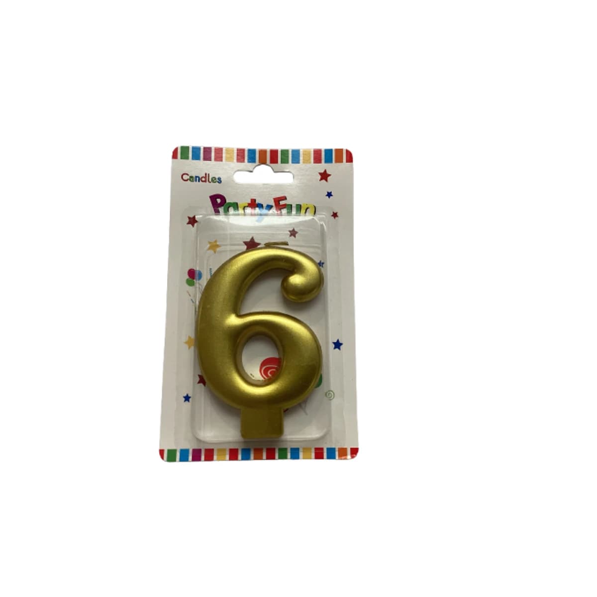 Gold Candle Number 6