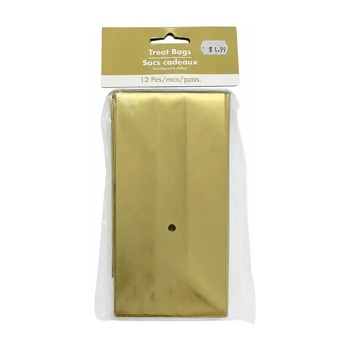 Gold Treat Bags, 12 Pack