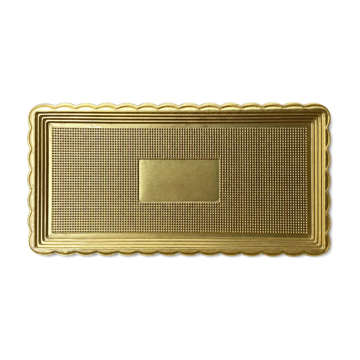 Gold Rectangular Cake Tray