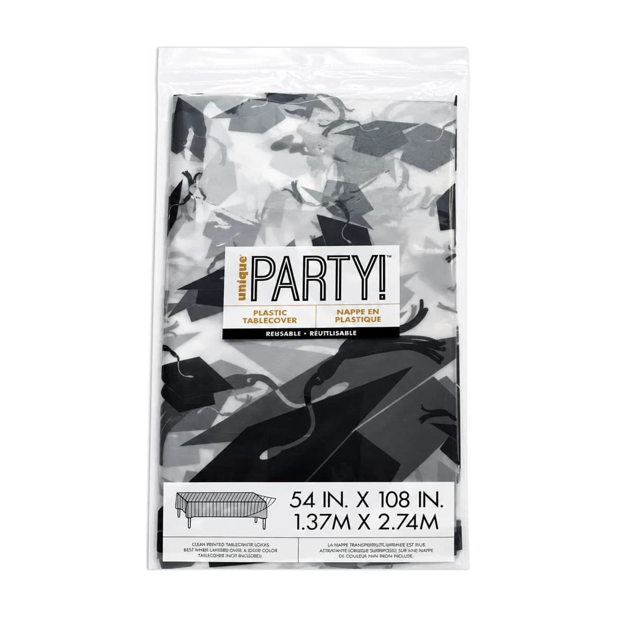 Graduation Cap Table Cover, 54 x 108 in