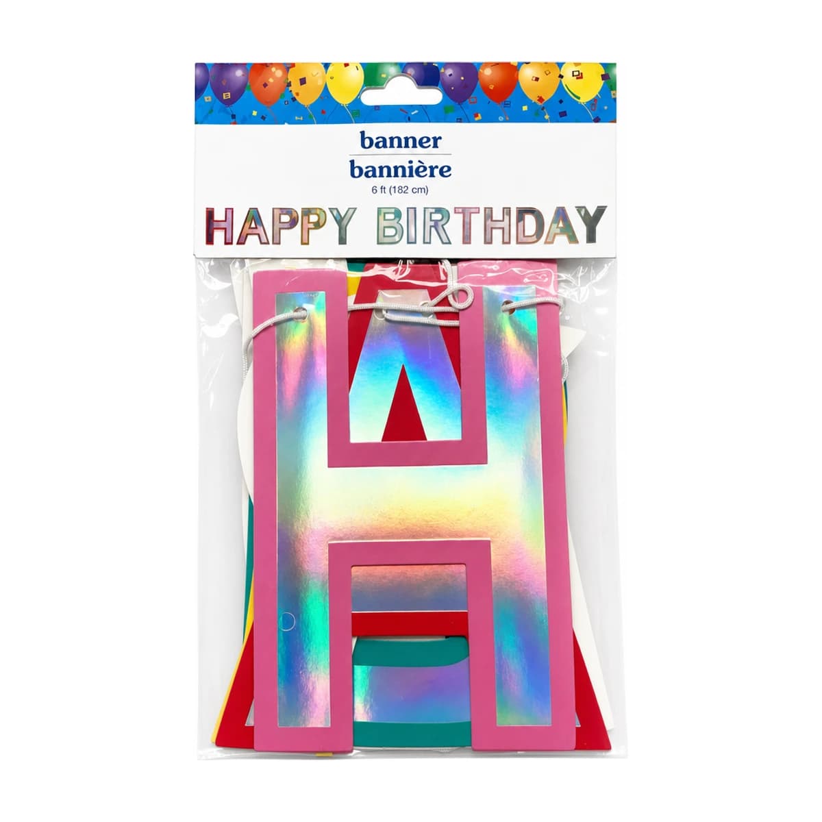 Happy Birthday Letter Banner, 6 ft