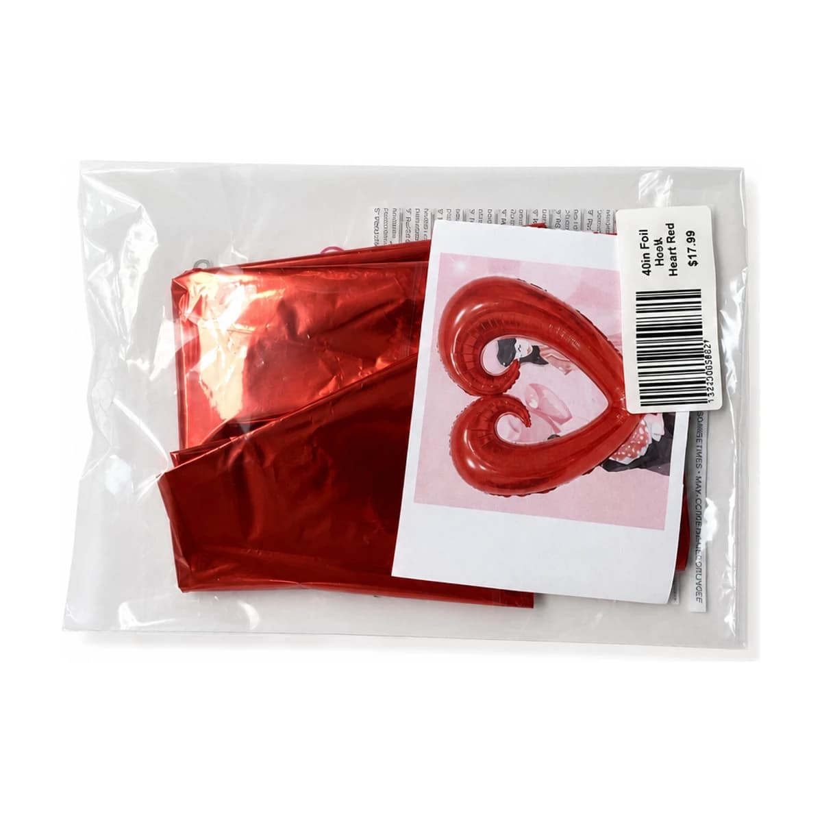 Hook Red Heart Balloons 40”
