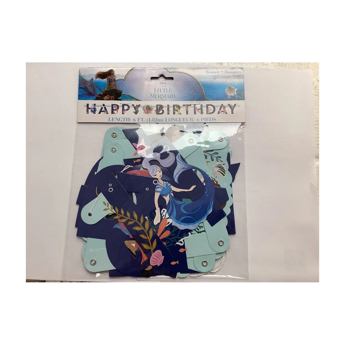 Mermaid Happy Birthday Banner
