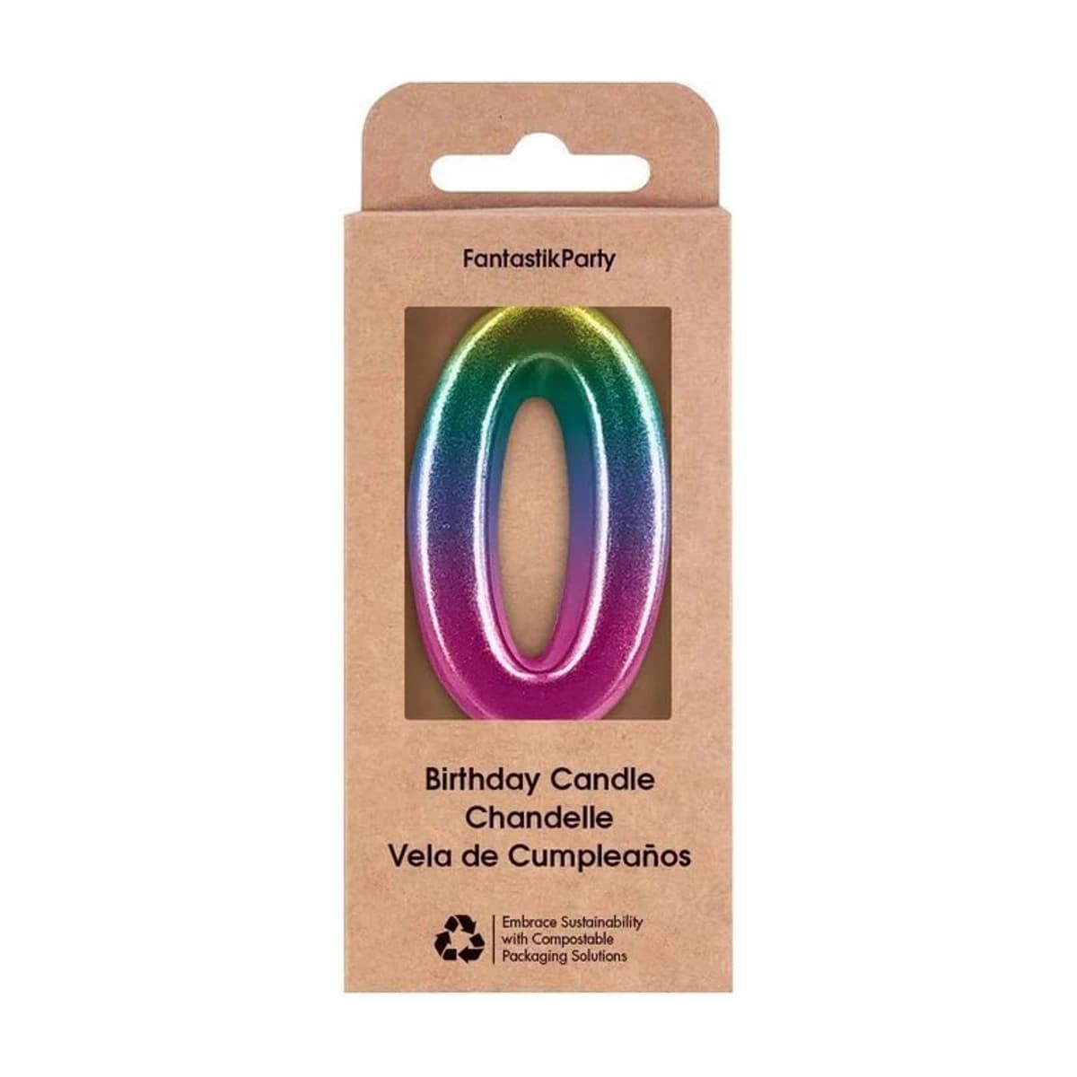 Multicolour Birthday Candle #0